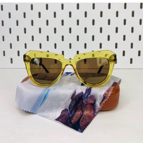 Komono Stella Sunglasses NEW Cat Eye black yellow UV400 main image 11